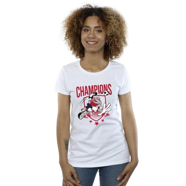 Looney Tunes Womens/Ladies Bugs Bunny Champions Cotton T-Shirt
