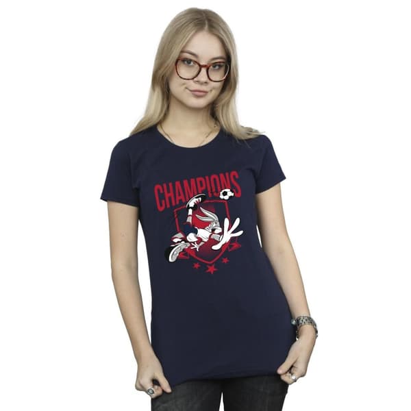 Looney Tunes Womens/Ladies Bugs Bunny Champions Cotton T-Shirt