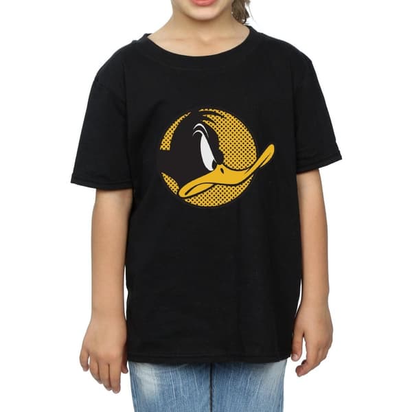 Looney Tunes Daffy Duck - T-shirt i bomull med prickig profil för flickor