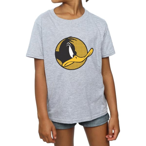 Looney Tunes Daffy Duck - T-shirt i bomull med prickig profil för flickor
