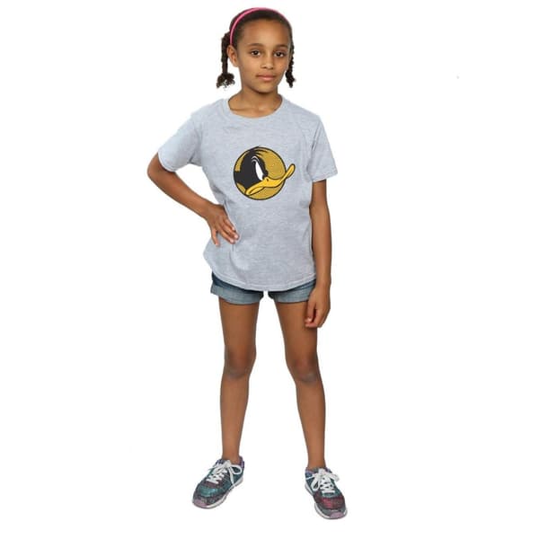 Looney Tunes Daffy Duck - T-shirt i bomull med prickig profil för flickor