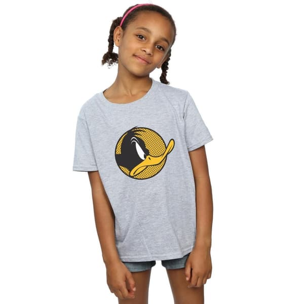 Looney Tunes Daffy Duck - T-shirt i bomull med prickig profil för flickor