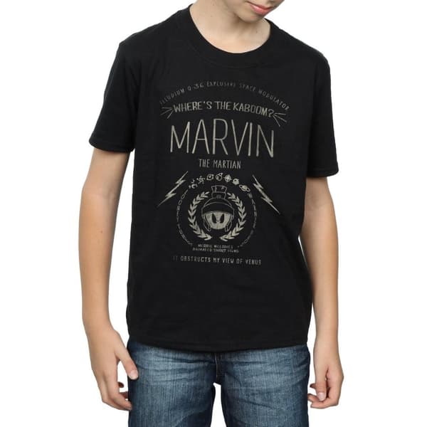 Looney Tunes Marvin The Martian - Var är Kaboom - T-shirt för pojkar