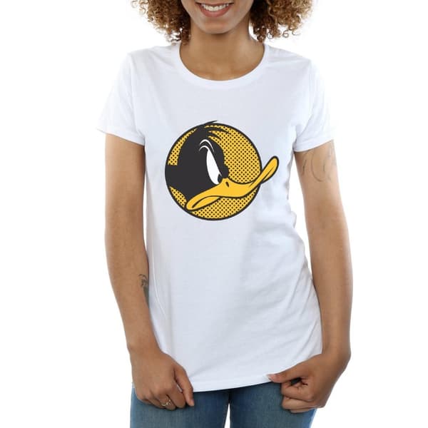 Looney Tunes Womens/Ladies Daffy Duck Dotted Profile Cotton T-Shirt