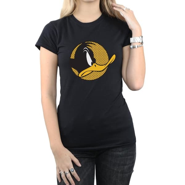 Looney Tunes Womens/Ladies Daffy Duck Dotted Profile Cotton T-Shirt