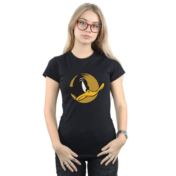 Looney Tunes Womens/Ladies Daffy Duck Dotted Profile Cotton T-Shirt