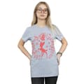 Miniatyrbild 2 av 3: Disney Dam/Tjej Bambi Julkrans Bomull Boyfriend T-shirt