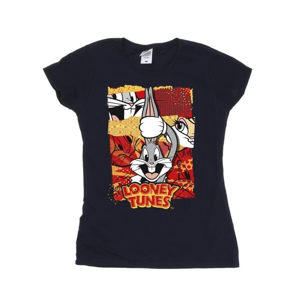 Looney Tunes Womens/Ladies Bugs Rabbit Comic New Year Cotton T-Shirt