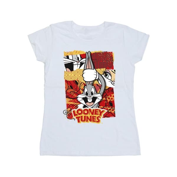 Looney Tunes Womens/Ladies Bugs Rabbit Comic New Year Cotton T-Shirt