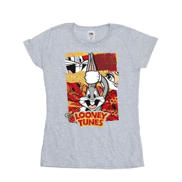 Looney Tunes Womens/Ladies Bugs Rabbit Comic New Year Cotton T-Shirt