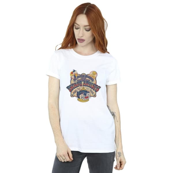 Looney Tunes Dam/dam Escape Artists Boyfriend T-shirt i bomull