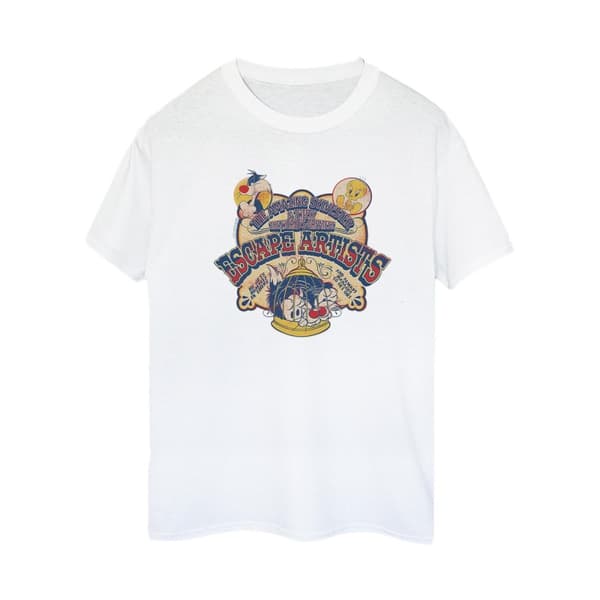 Looney Tunes Dam/dam Escape Artists Boyfriend T-shirt i bomull