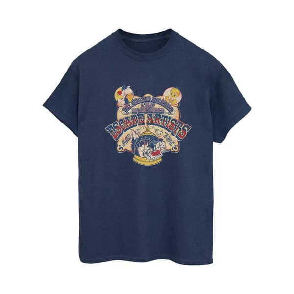 Looney Tunes Dam/dam Escape Artists Boyfriend T-shirt i bomull