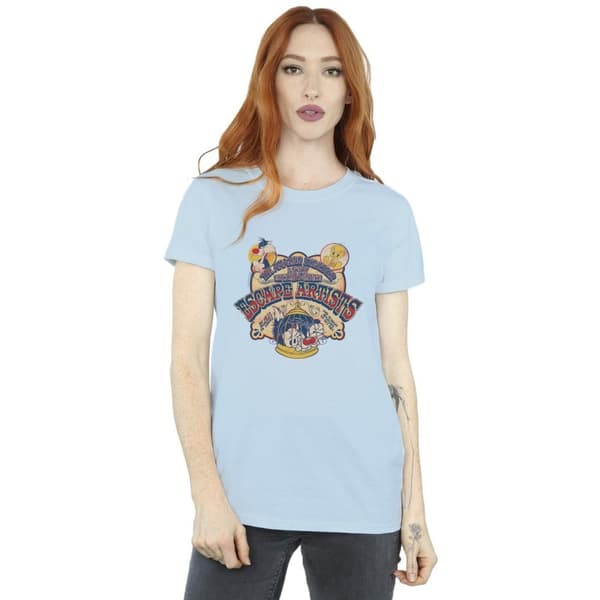 Looney Tunes Dam/dam Escape Artists Boyfriend T-shirt i bomull