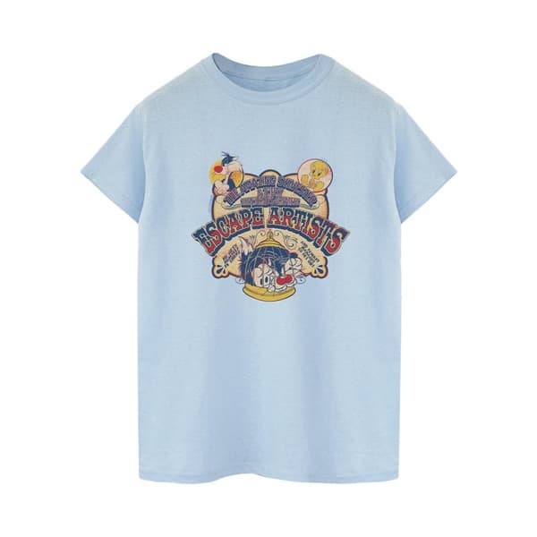 Looney Tunes Dam/dam Escape Artists Boyfriend T-shirt i bomull