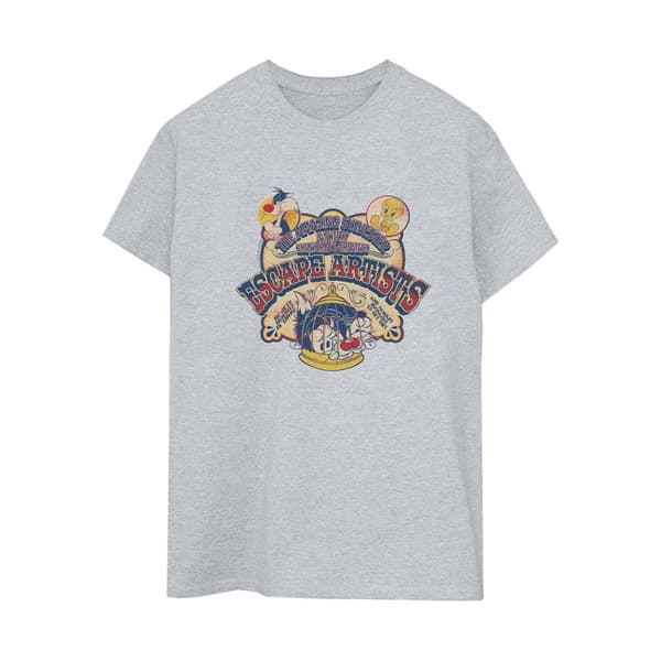 Looney Tunes Dam/dam Escape Artists Boyfriend T-shirt i bomull