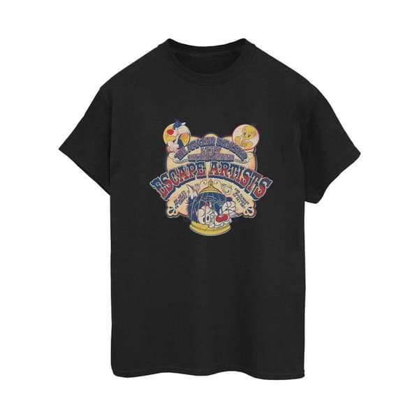 Looney Tunes Dam/dam Escape Artists Boyfriend T-shirt i bomull