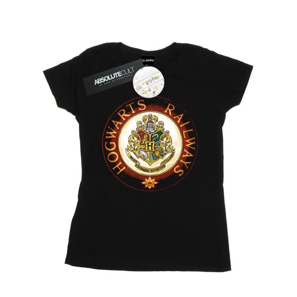 Harry Potter Womens/Ladies Hogwarts Rail Cotton T-Shirt