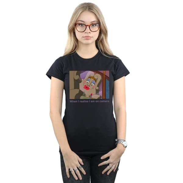 Disney Dam/Tjej Skönheten och odjuret Madame De La Grande Bouche T-shirt i bomull
