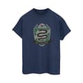 Miniatyrbillede 1 af 3: Harry Potter Womens/Ladies Slytherin Chest Badge Cotton Boyfriend T-Shirt