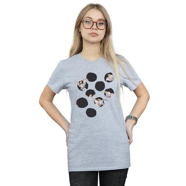 Disney Dam/dam Dumbo Peekaboo Boyfriend T-shirt i bomull