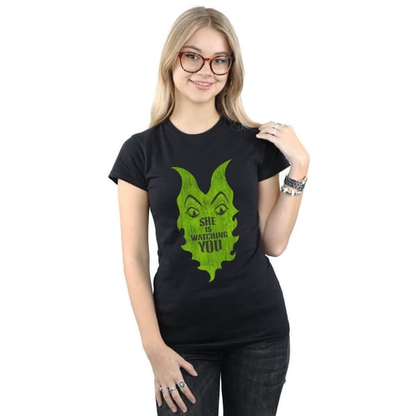 Disney Dam/Tjej The Descendants Maleficent She Is Watching - T-shirt i bomull