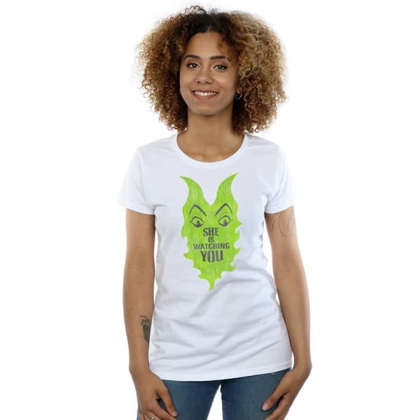 Disney Dam/Tjej The Descendants Maleficent She Is Watching - T-shirt i bomull