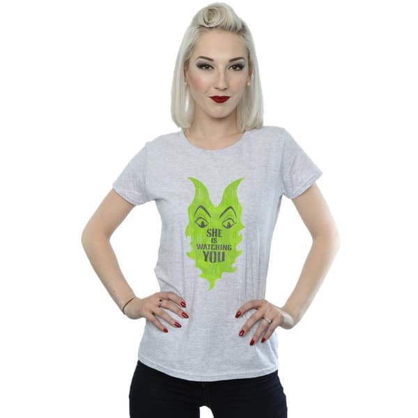 Disney Dam/Tjej The Descendants Maleficent She Is Watching - T-shirt i bomull