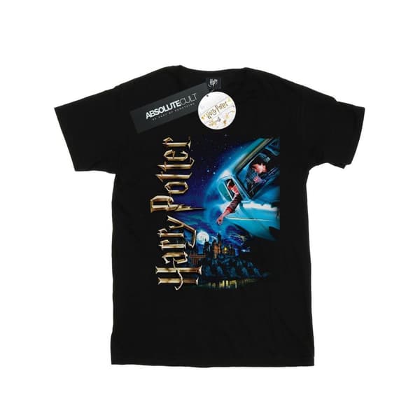 Harry Potter Girls Smiles At Hogwarts Cotton T-Shirt Black 12-13 Years