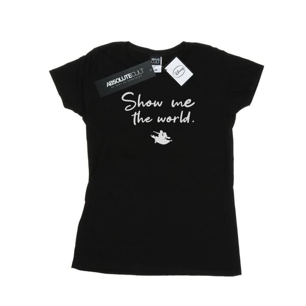 Disney Dam/kvinnor Aladdin Visa mig världen T-shirt i bomull