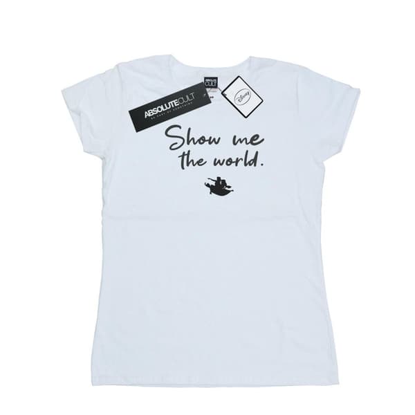 Disney Dam/kvinnor Aladdin Visa mig världen T-shirt i bomull