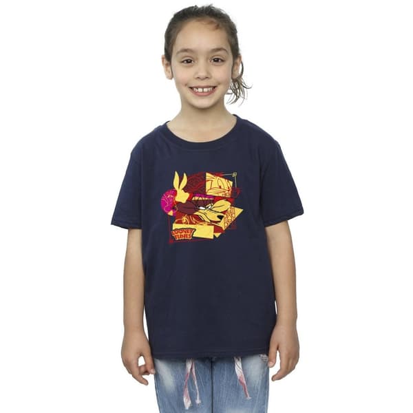 Looney Tunes Girls Wile E Coyote Bugs Rabbit New Year Cotton T-Shirt