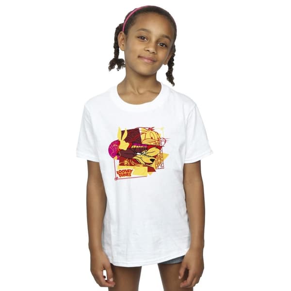 Looney Tunes Girls Wile E Coyote Bugs Rabbit New Year Cotton T-Shirt