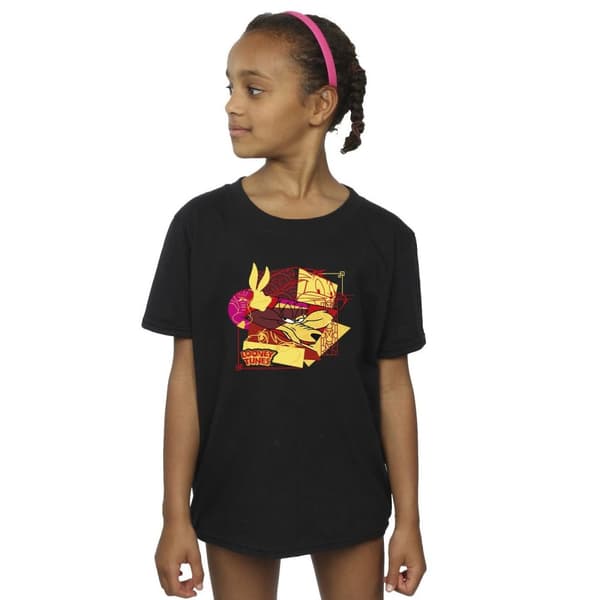 Looney Tunes Girls Wile E Coyote Bugs Rabbit New Year Cotton T-Shirt
