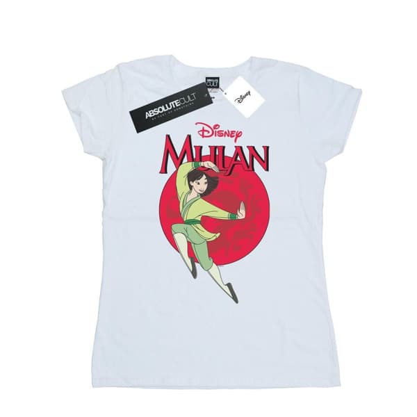 Disney Womens/Ladies Mulan Dragon Circle Cotton T-Shirt