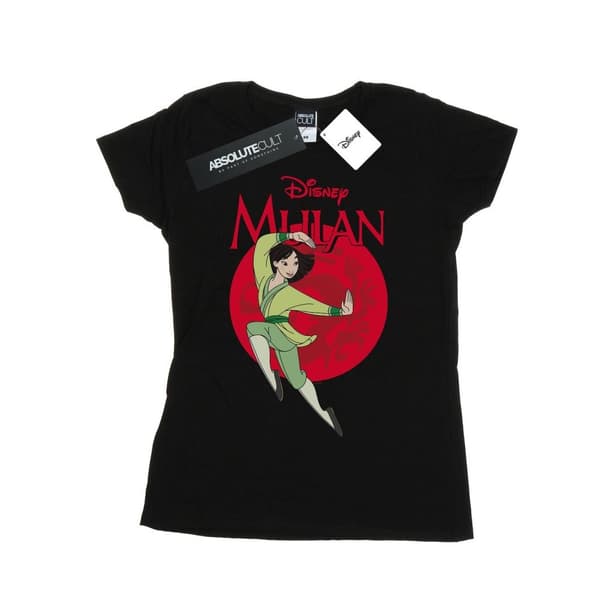 Disney Womens/Ladies Mulan Dragon Circle Cotton T-Shirt