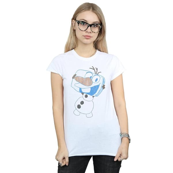 Disney Womens/Ladies Frozen Olaf Ice Cube Cotton T-Shirt