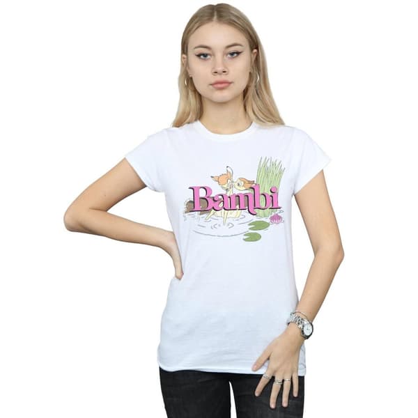 Disney Dam/Tjej Bambi Kiss T-shirt i bomull