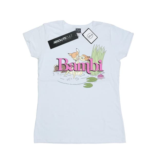 Disney Dam/Tjej Bambi Kiss T-shirt i bomull