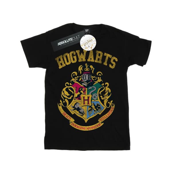 Harry Potter Girls Filled Crest Varsity Cotton T-Shirt