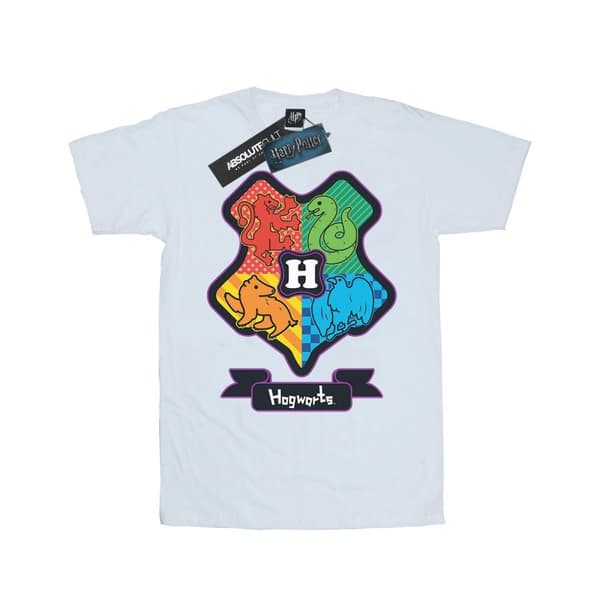 Harry Potter Dam/Tjej Hogwarts Junior Crest Boyfriend T-shirt i bomull