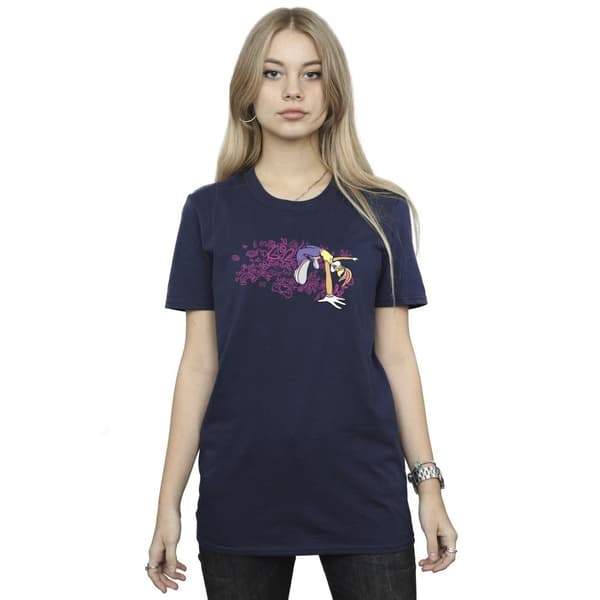 Looney Tunes Dam/kvinnor ACME Doodles Lola Bunny Boyfriend T-shirt i bomull