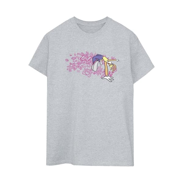 Looney Tunes Dam/kvinnor ACME Doodles Lola Bunny Boyfriend T-shirt i bomull