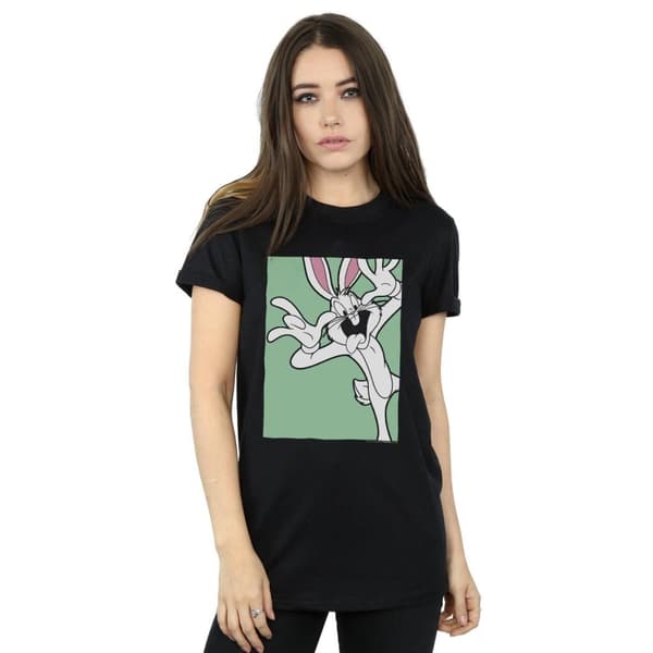 Looney Tunes Womens/Ladies Bugs Bunny Funny Face Cotton Boyfriend T-Shirt