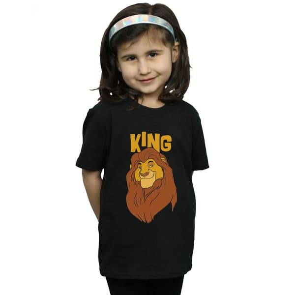 Disney Lejonkungen Mufasa King T-shirt i bomull för flickor