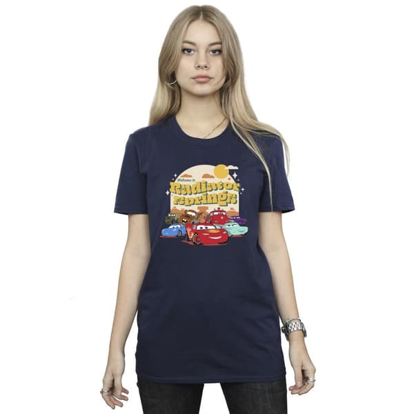 Disney Dam/Tjej Cars Radiator Springs Group Boyfriend T-shirt i bomull