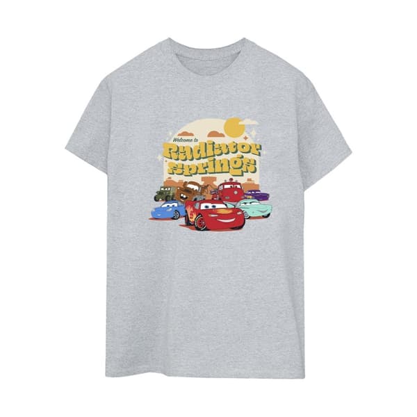 Disney Dam/Tjej Cars Radiator Springs Group Boyfriend T-shirt i bomull