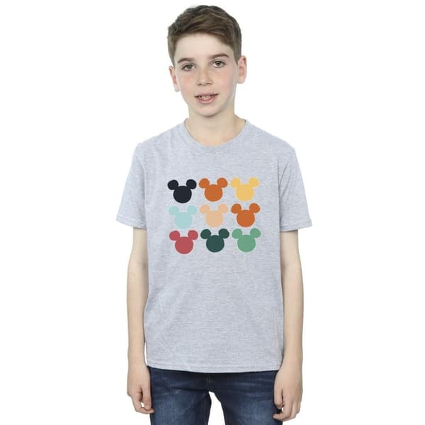 Disney Boys Mickey Mouse Heads Square T-Shirt