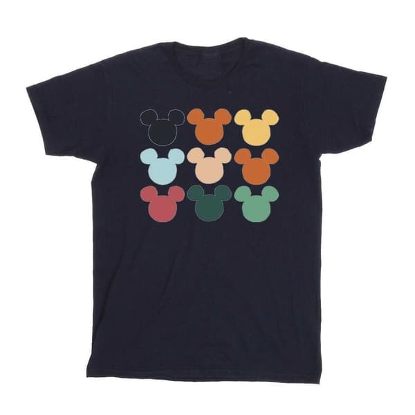 Disney T-shirt med Musse Pigg-huvud i fyrkant för pojkar