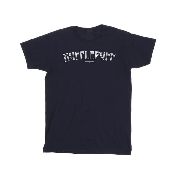 Harry Potter T-shirt i bomull med Hufflepuff-logga för flickor